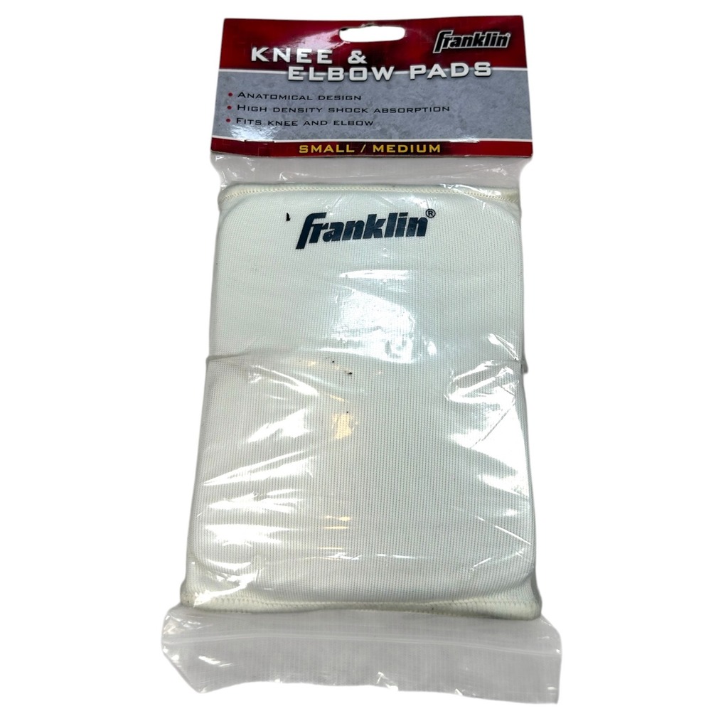 Franklin Knee & Elbow Pads Unisex Small/Medium White Protective Gear
